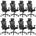 Noblewell Ergonomic Office Chair with Padded Lumbar Support, 2d Headrest, Adjustable Armrests, Upgraded Contoured Seat Cushion, 130° Rocking