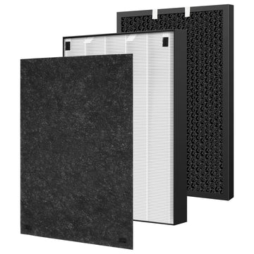 Air 320 Filter Replacement Compatible with Bissell Air320 Air220 2609A, Include 1 Pack 2678 HEPA Filter, 1 Pack Pre Filter, 1 PC 2677 Replacement Carbon Filter, Compare Part 2677,2678,2804
