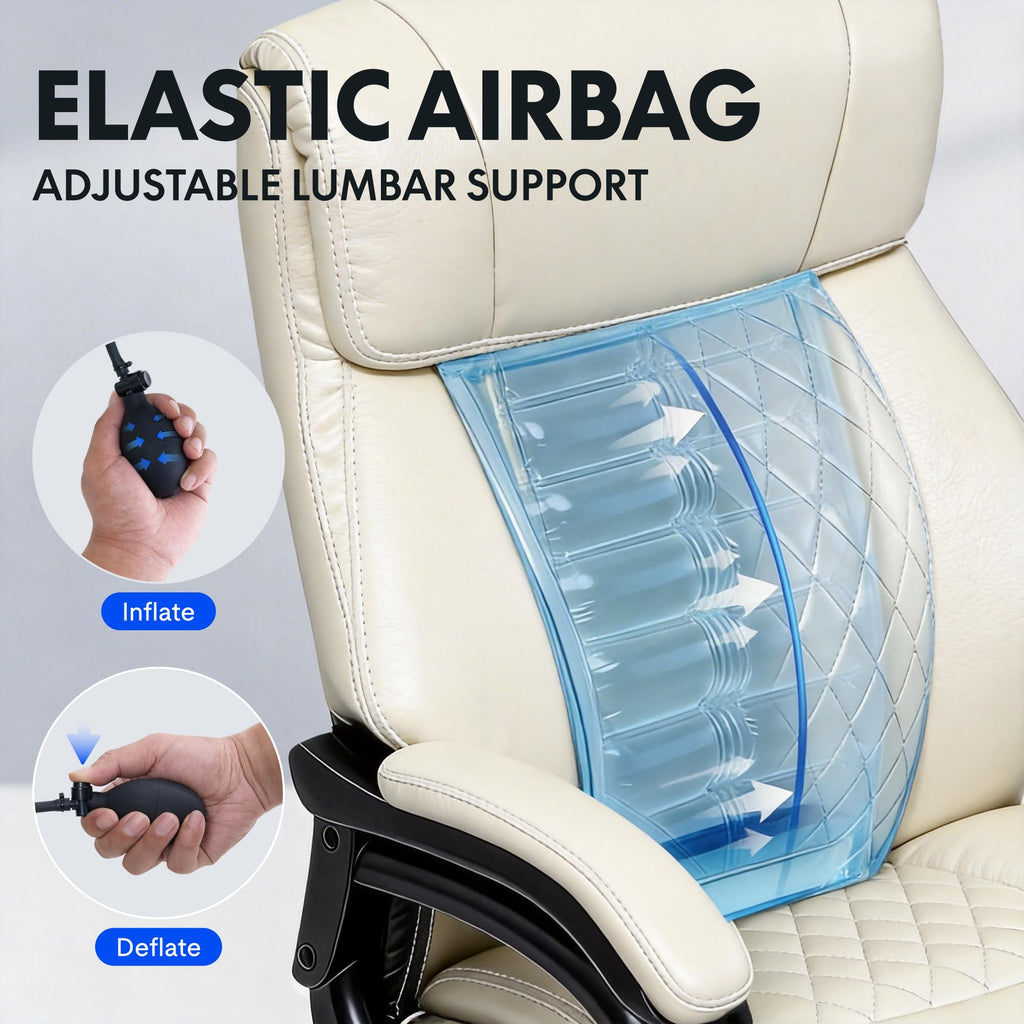 Flexispot 500lbs Big and Tall Office Chair for Heavy People, High Back Heavy Duty Computer Chair with Stable Armrest 1d Lumbar Support, Desk