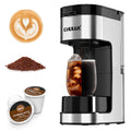 CHULUX SoloBrew Single Serve Coffee Maker, for K Cup and Ground, 3 Brew Sizes with Strong Button & Over Ice Feature, 14oz Removable Reservoir, for Home, Travel, RV, Office and Dorm
