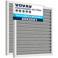 (2 PCS)20X20X1 Air Filter-MERV 8, Washable & Reusable Electrostatic Air Filter, AC/HVAC Furnace Filter, Lasts a Lifetime, Permanent Filter, Breathe FresherHome And Office Actual Size:19.5X19.5X1 INCH