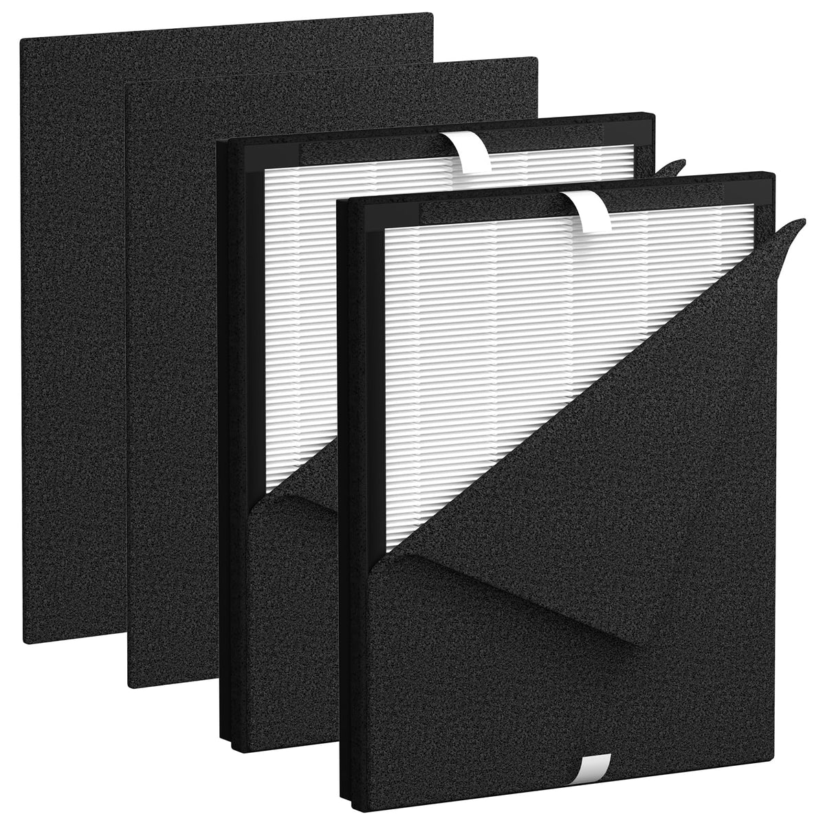 KJ190L Filter Replacement, Compatible with MOOKA KJ190L Pet Air Pur-ifier for Large Room with 2000 Ft²?2 Pack Washable Pre-Filters
