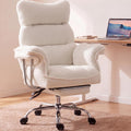 Dowinx Big and Tall Office Chair, Ergonomic Desk Chair with Thick Cushion, Wide Seat & Armrests Computer Gaming Chair,high Back Reclining Teddy