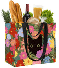 Miss Adola Extra Large Canvas Grocery Tote Bag - Reusable Washable Shopping Shoulder Bag with Inner Pockets & Handle Straps