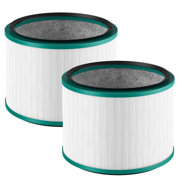 2-Pack HP01 HP02 HEPA Filter Compatible with Dyson Pure Hot Cool Link HP01 HP02 & Dyson Pure Cool Link desk fan DP01 DP02, Compare to Part # 968125-03