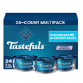 Blue Buffalo Tastefuls Tender Morsels Chicken Entrée Adult Wet Cat Food in Savory Sauce, Natural Ingredients Enhanced with Vitamins, Minerals & Other Nutrients, 3-oz. Cans (24 Count)