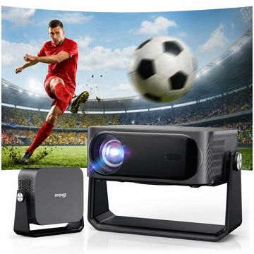 [2000 ANSI/Auto Focus & Keystone/Built-in APP] 4K Outdoor Projector with Wifi and Bluetooth, Smart Portable Projector Compatible with Netflix/YouTube & Dolby, Home Theater Projector with HDR10+