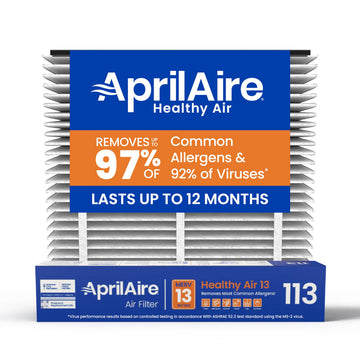 AprilAire 113 Replacement Filter for AprilAire Whole House Air Purifiers - MERV 13, Healthy Home Allergy, 16x20x4 Air Filter (Pack of 1)