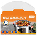Syntus 30 Count Slow Cooker Liners, Large Size 13" x 21" Fits 3-8 Quart Pots BPA-free Disposable Cooking Bags Suitable for Oval & Round & Retangular Slow Cookers