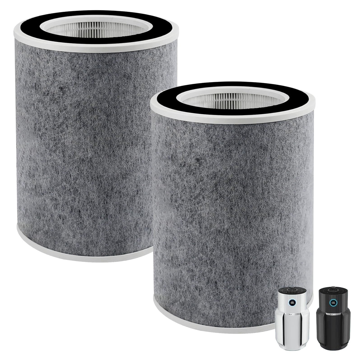 HP302 HP202 Filter Replacement Compatible with Shark HP200 HP201 HP202 HP232 HP301 HP302 AP1000 HC501 HC502 MAX Clean Sense iq Air Purifier filter, Part# HE2FKBASMB,HE2FKBAS,HE2FKPET,HE2FKPRO,2 Pack