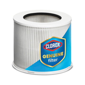 Clorox Tabletop Air Purifier True HEPA Replacement Filter, 200 Sq. Ft. | 200 Sq. Ft. Capacity | Removes 99.97% of Allergens up to 0.1 Micron | Compatible with 11020 & 11021 | 1 Count | 12020