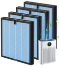 4-Pack HAP603 Replacement Filters, Compatible with ECOSELF HAP603/HAP603WF Purifier for Home Large Room, Part# RFHAP603, Blue