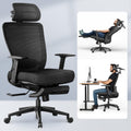 Flexispot Ergonomic Office Chair with Footrest, Mesh High Back Computer Chair, Home Office Desk Chairs, with Adjustable Lumbar Support/2d