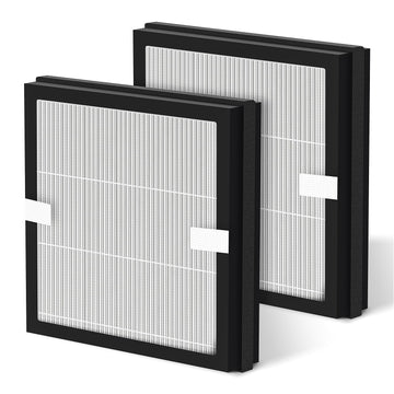 2 Pack DUO Replacement Filter Compatible with Pure Enrichment PureZone DUO Tabletop Air Purifier, 3-in-1 True HEPA High-Efficiency Activated Carbon Filter for Home Large Room, Part No. PEAIRPLG