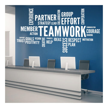 Teamwork Wall Decal, Office, Conference Room & Break Room Decor