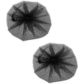 2PCS 18 Inches Electric Fan Safety Shield Finger Touch Proof Dustproof Mesh Cover Summer Home Fan Honeycomb Protective Net with Drawstring Buckle Design Black