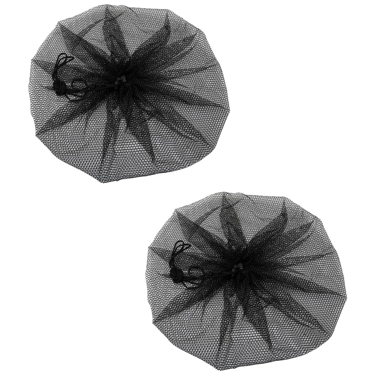2PCS 18 Inches Electric Fan Safety Shield Finger Touch Proof Dustproof Mesh Cover Summer Home Fan Honeycomb Protective Net with Drawstring Buckle Design Black