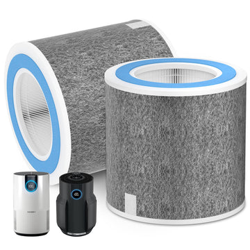 2 Pack HP102 Replacement Filter Compatible with Shark Air Purifier HP100 HP105 HP152 and 3-in-1 Models HC450 HC451 HC452 HC455, Part No. HE1FKPET, HE1FKBAS