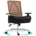 Massage Office Chair, 500lbs Ergonomic Rocking Executive Desk Chairs with 4 Points Vibration&heat,padded Flip-up Armrests for Big and Tall