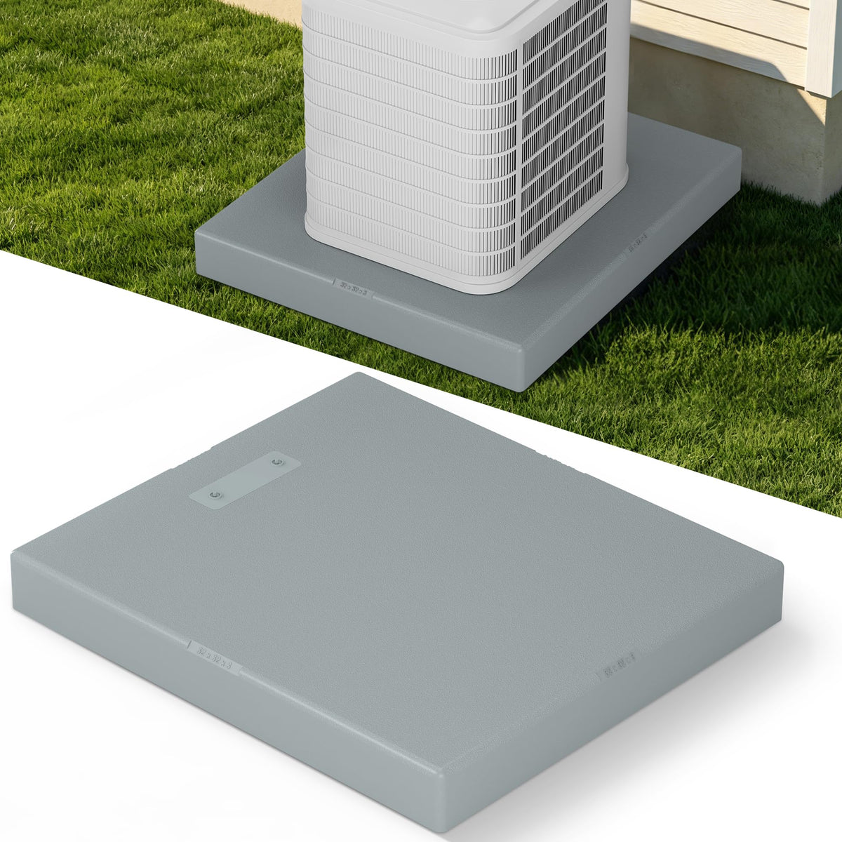 Mini Split Ductless Air Conditioning Pad: Heat Pump Systems, AC Condenser Pad, Floor Mounting Base Pad, Comfort Mini Split, Anti-Vibration Pad for Outside HVAC Unit, 32" x32" x3"