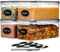 Large Airtight Food Storage Containers with Lids Set of 4 3.2L - 102 fl. oz Pasta storage Containers, BPA Free Plastic Spaghetti container - Air Tight Canisters for Kitchen Pantry Organization