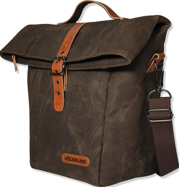 WELKINLAND 6H Insulation Leakproof Waxed Canvas Lunch Bag, 20L Lunch Bag