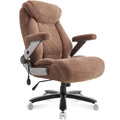 Fabric 700lbs Big and Tall Office Chair, Ergonomic Heavy Duty Executive Cloth Office Chair with 5d Flip Arms & Adjustable Lumbar Support & Dual