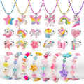 Kids Jewelry for Girls 4-6, Little Girls Play Jewelry Set for Toddlers Age 3-5 6-8, Childrens Princess Costume Dress Up Necklace Bracelets Rings, Unicorn Birthday Gifts for 3 4 5 7 6 8 Year Old