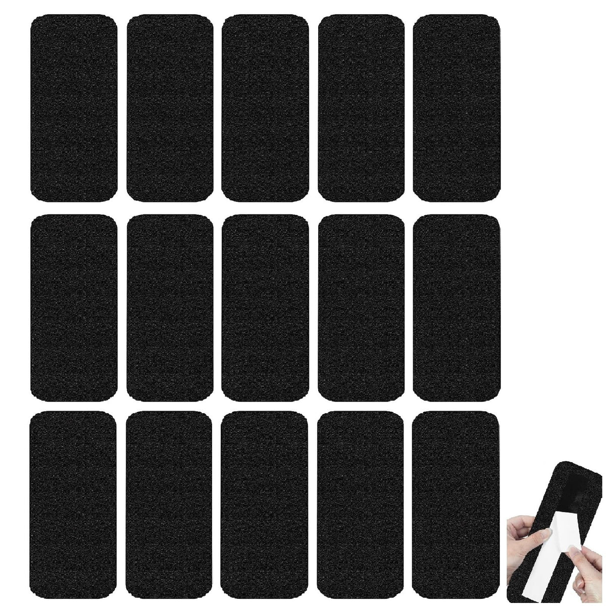 15 Pack Ceiling Fan Filters for Blades, Strong Activated Coconut Carbon Filter for Ceiling Fans, Universal Fit Unscented Charcoal Fan Air Purifier Pad