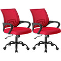 Olixis Ergonomic Office Chair 2 Pack, Home Desk Mesh Chairs, Lumbar Support, Red