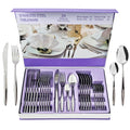 24-Piece Stainless Steel Silverware Set for 6, Mirror-Finish Forks and Spoons Flatware Set, Stylish Kitchen Cutlery Set for Home & Restaurant, Ideal Gift for Family and Friends