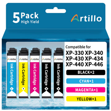 Remanufactured Ink Cartridge Replacement for Epson 288 Ink Cartridges Combo Pack 288XL 288 XL T288XL for Expression Home XP-330 XP-340 XP-430 XP-434 XP-440 XP-446 Printer (BCMY, 5 Pack)