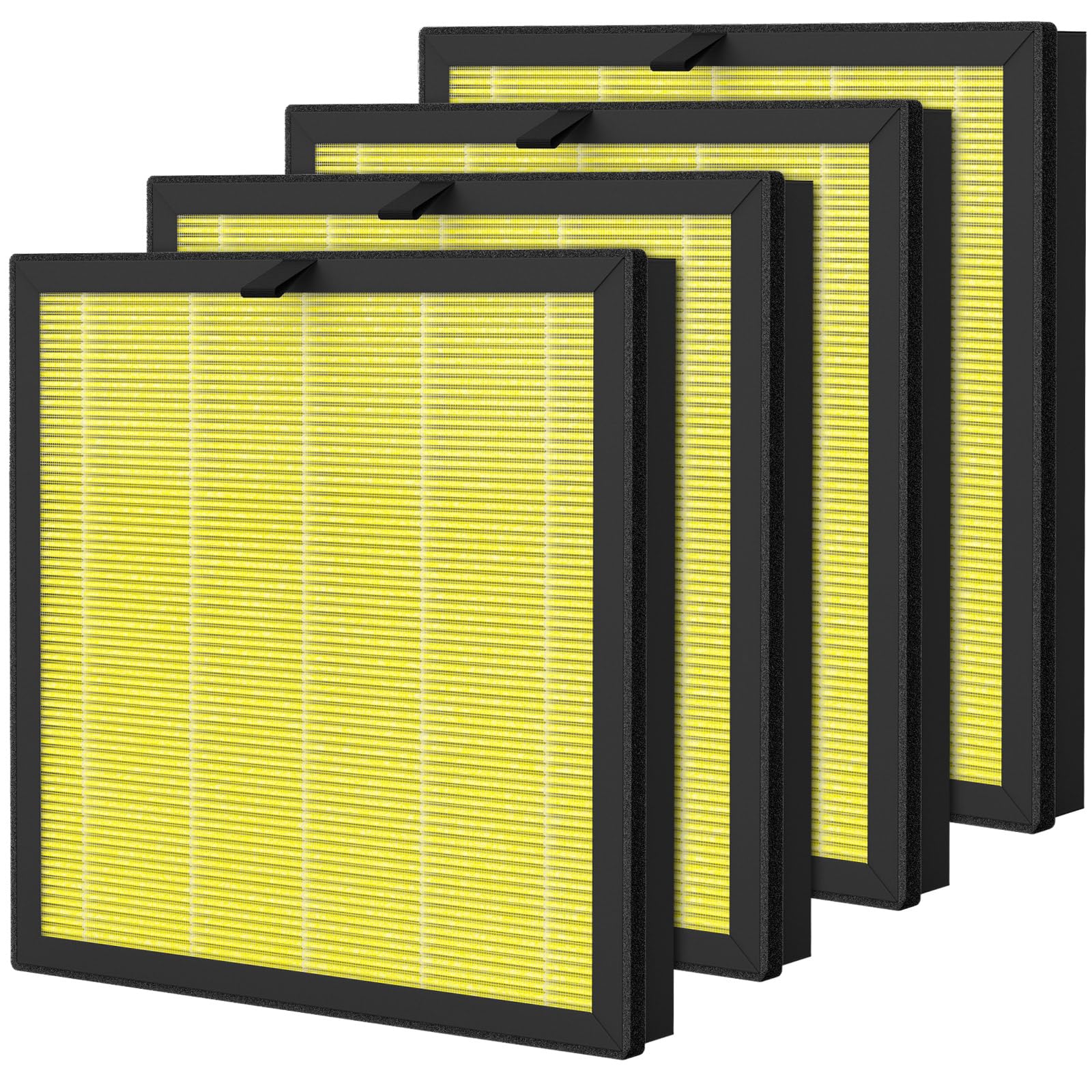 4 Pack G3 A3 Pet Filter Compatible with AMEIFU G3 Sferf-30 (FXAP2W) and VEWIOR A3 Air Purifier, 3-in-1 High-Efficiency Air Filter
