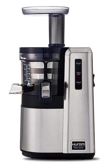 Hurom HZ Renewed Slow Juicer - Matte Silver | High Yield | Quiet 150 Watt Motor | BPA Free | 500ml (16.9oz) Chamber | Slow Squeeze | Quick & Easy Assembly | Cold Press Masticating Juicer