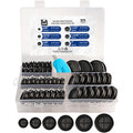 55Pcs Double-Sided Rubber Grommets kit in 6 Assorted Sizes 5/8",13/16",7/8",1",1-3/16",1-1/2"- Round & Waterproof Rubber Grommet - Ideal Solution for Wire Protection