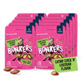 Bonkers Bites Catnip & Chick 'N' Cheddar Flavor Crunchy & Soft Treats for Cats, 3oz Bag (Pack of 10)