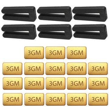 24Pcs Ceiling Fan Balancing Kit 6 Sets Blade Balance Tool with 6 Resilient Clips and 18 Metal Self-Adhesive 3G Weights, Universal Fan Correction for Ceiling Fans Wobble