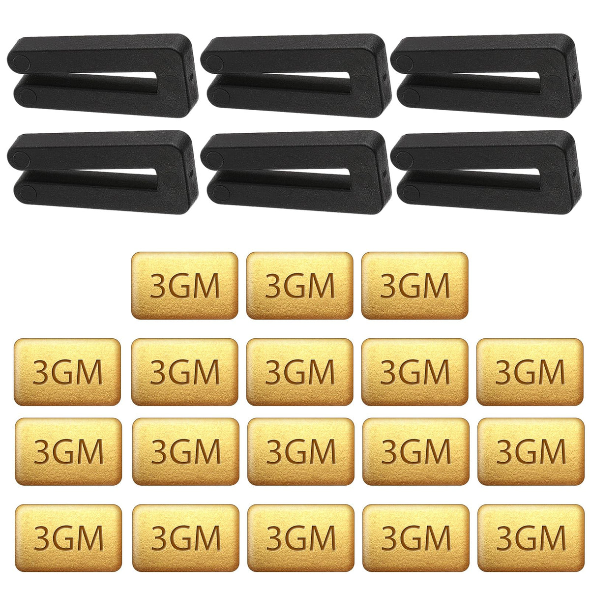24Pcs Ceiling Fan Balancing Kit 6 Sets Blade Balance Tool with 6 Resilient Clips and 18 Metal Self-Adhesive 3G Weights, Universal Fan Correction for Ceiling Fans Wobble