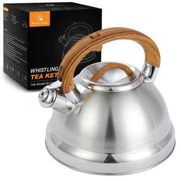 3.1 QT Whistling Tea Kettle, Large Stainless Steel Teapot for Stovetop