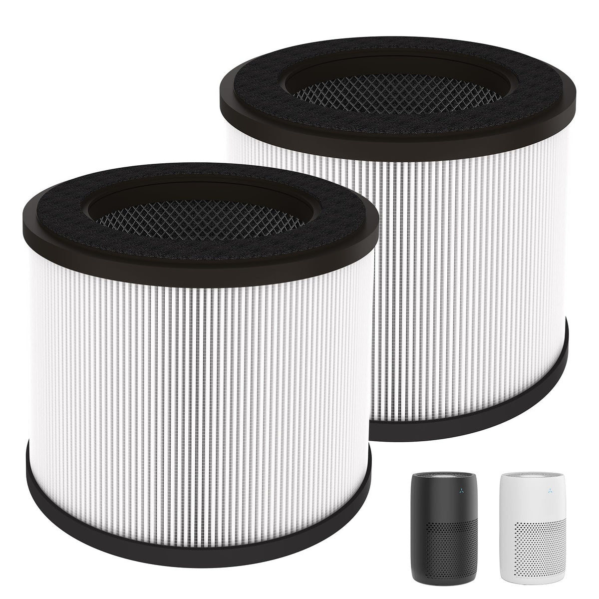2 Pack MA-22 Filter Replacement for MA Series MA 22 Air Purifier, H13 True HEPA Filters, 3-Stage Filtration with Efficient HEPA and Activated Carbon Filter