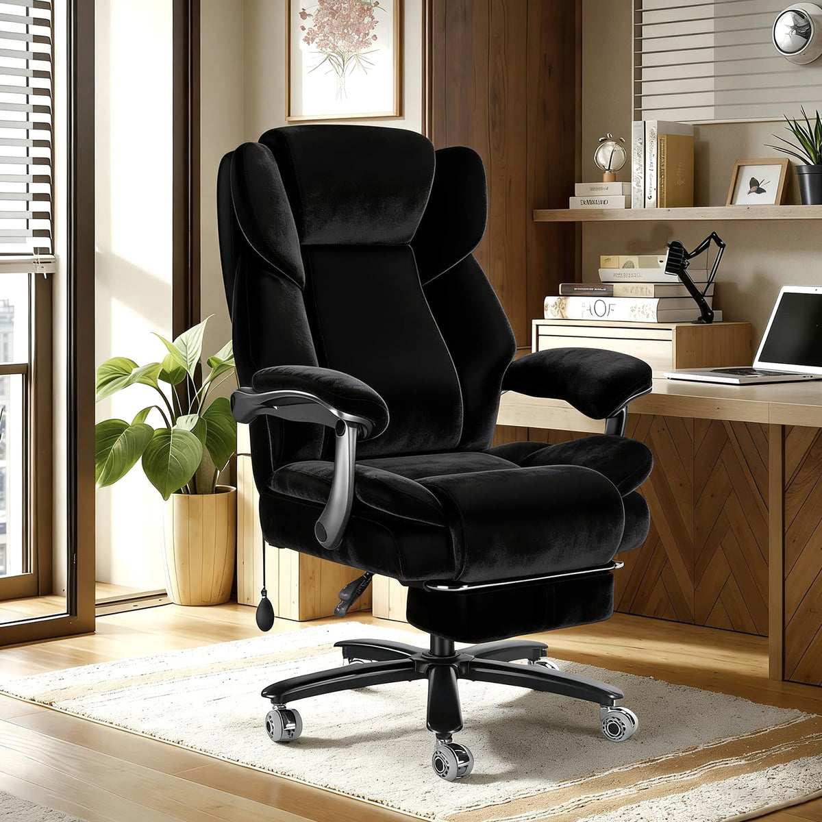 Wailor 600lbs Big and Tall Office Chair for Heavy People,heavy Duty Comfy Executive Office Desk Chair with Adjustable Lumbar Support,high Back