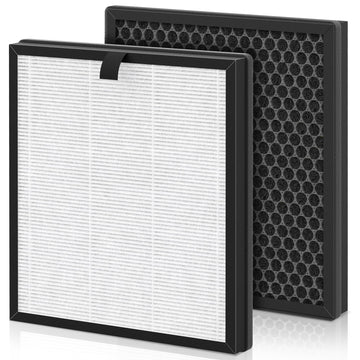 AP303 AP304 Replacement Filters, Compatible with DAYETTE ? FRESHDEW Air Purifier AP303/AP304/AP308, HEPA Filter with Activated Carbon, 2 Pack (Original Filter)