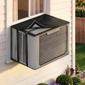 DEMEDO Air Conditioner Covers for Outside, Mesh Window Ac Cover for Outdoor Block Bugs Leaves and Debris, Rainproof Cover for Wall Ac Unit (21”W x 15”H x 16”D)