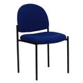 Flash Furniture Steel Stackable Reception Chair, Navy, Set of 1, Navy Fabric