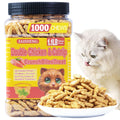 17.6 oz Cat Grass Treats for Indoor Cats - Hairball Control Natural Chicken & Catnip Flavor Healthy Kitten Snacks Crunchy Training Biscuits for Dental Cleaning
