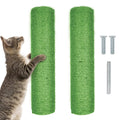 12 Inch Cat Scratching Posts Jute Rope Replacement Refill Accessories for Cats Tower Kittens Scratch Pole Perch Interactive Toys Carpeted Furniture Scratching Tree Indoor Wall 2 Pack, Green