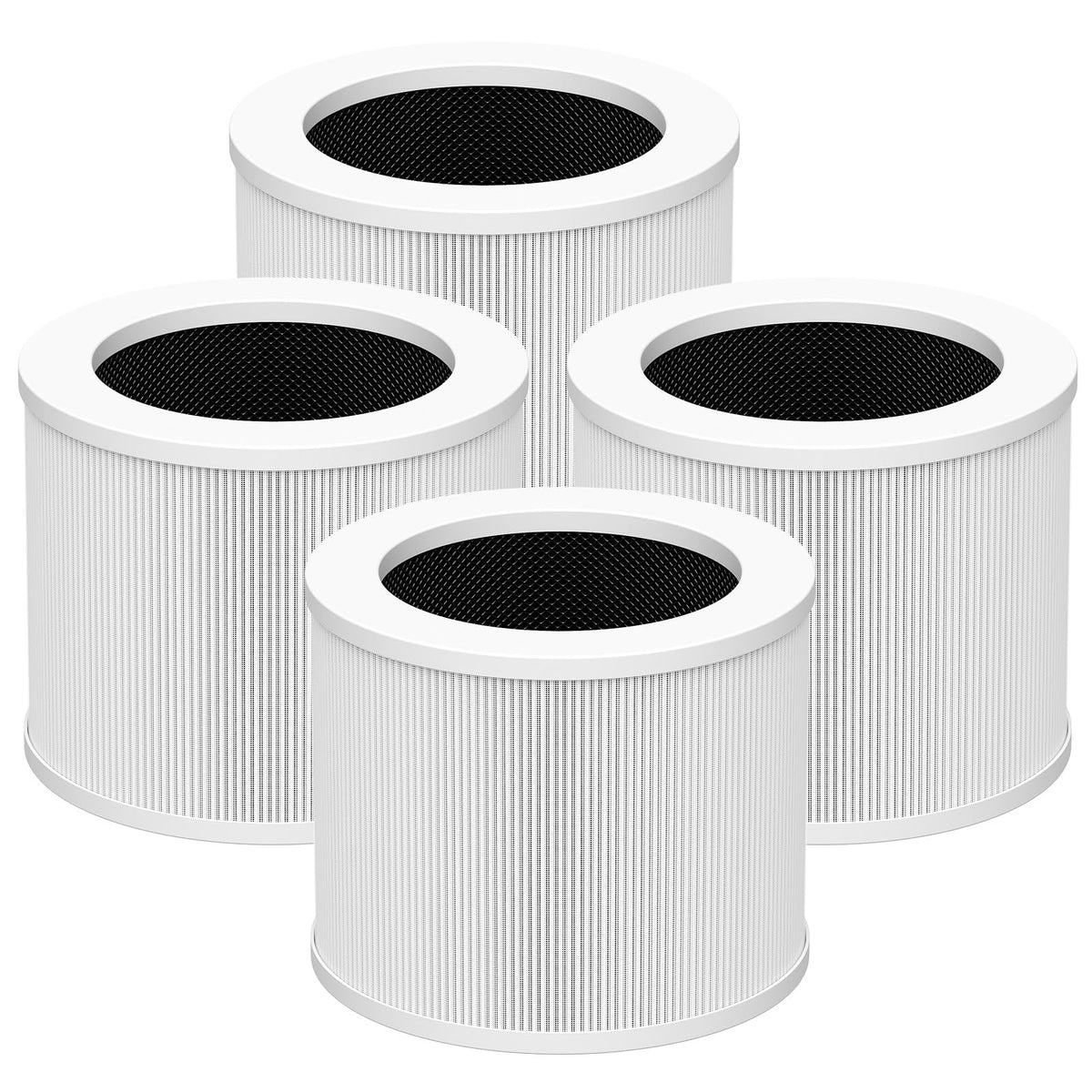 ZQA-2000A ZQA-2000B Replacement Filter Compatible with Cobectal ZQA-2000B and Oterbear ZQA-2000C Air Purifi-er, 3-in-1 H13 True HEPA Filter System and High-Efficiency Activated Carbon Filter, 4 Pack