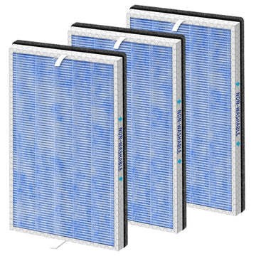 MSA3/MSA3S HEPA Replacement Filter for Membrane Solutions MSA3 and MSA3S Air Purifier,Upgraded 4-in-1 H13 True HEPA and Activated Carbon Filter with OdallerPure Technology,3 Pack