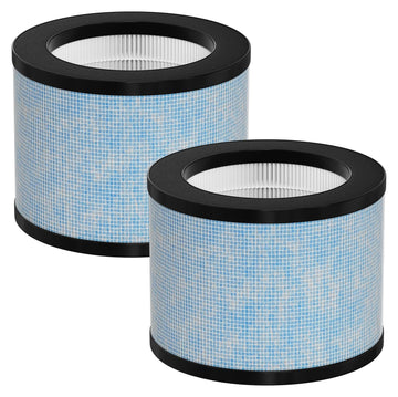 TZ-K1 DH-JH01 HEPA Replacement Filter Compatible with AROEVE MK01 MK06 MG01JH, ToLife TZ-K1, FreAire KN6391 and Kloudi DH-JH01 Air Cleaner Purifier, Pack of 2