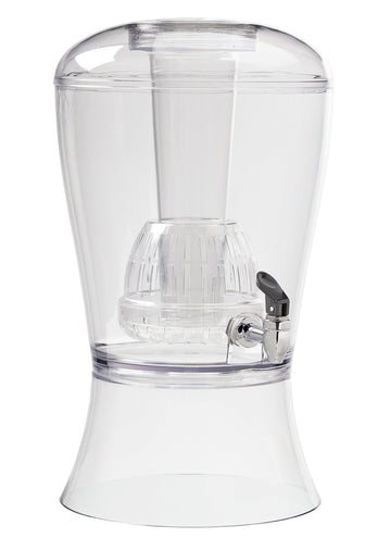 CreativeWare 3 Gallon Beverage Dispenser With Ice Cylinder And Fruit Infuser